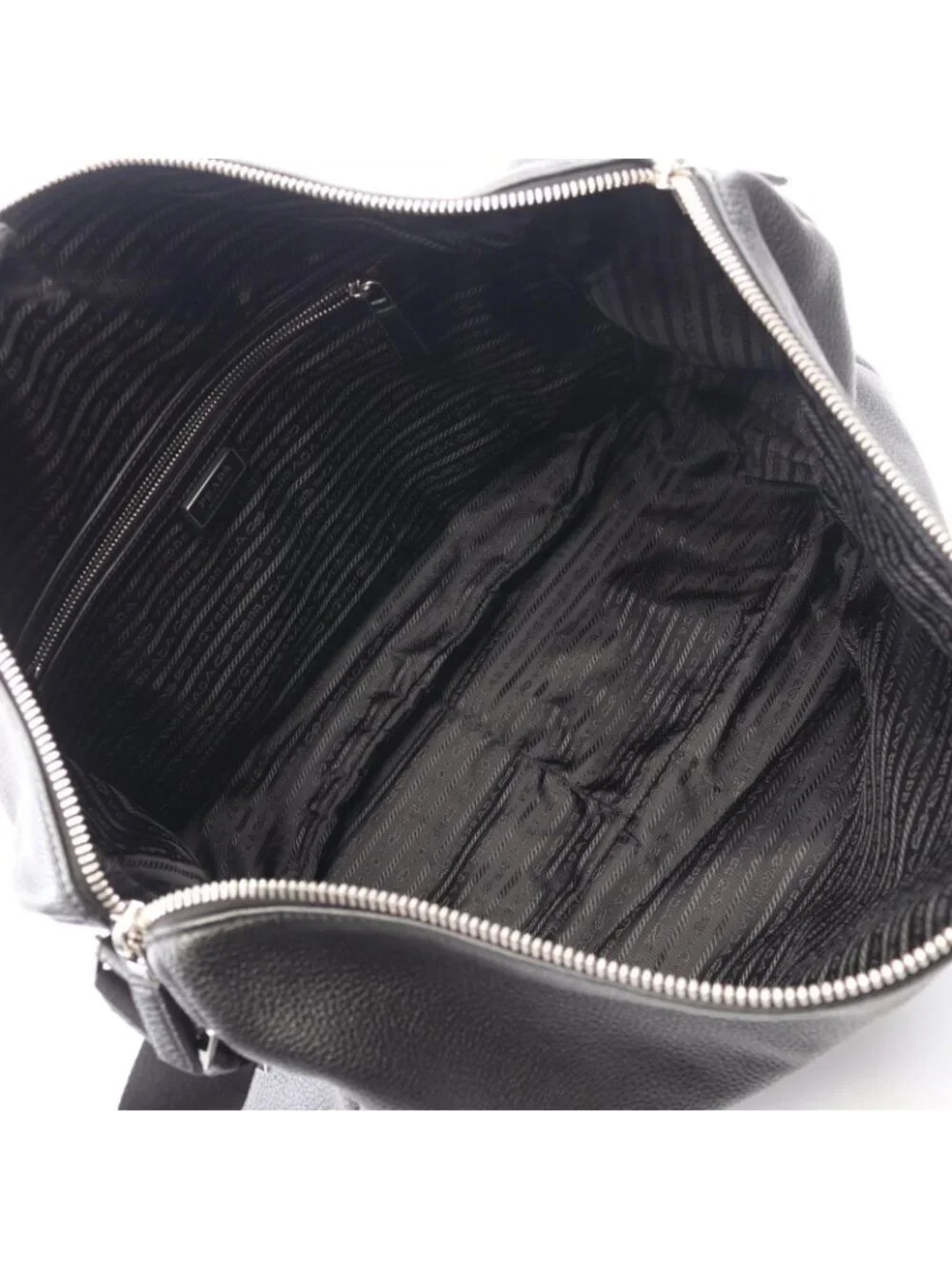 Prada Shoulder Bag VIT.DAINO Black Leather
